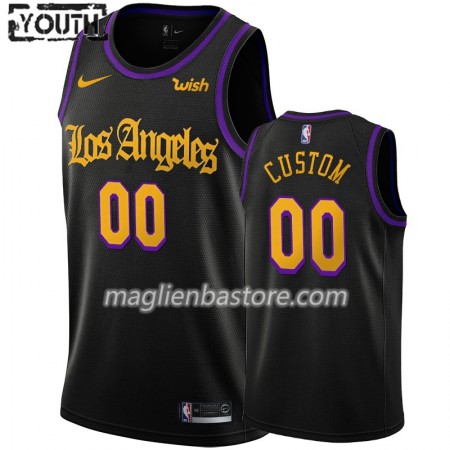 Maglia NBA Los Angeles Lakers Personalizzate Nike 2019-20 City Creative Swingman - Bambino